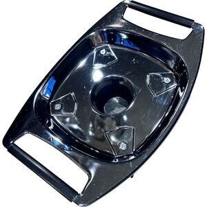 NEW! Vintage Corning Ware Royal Buffet Chrome with Black Casserole Warming Stand